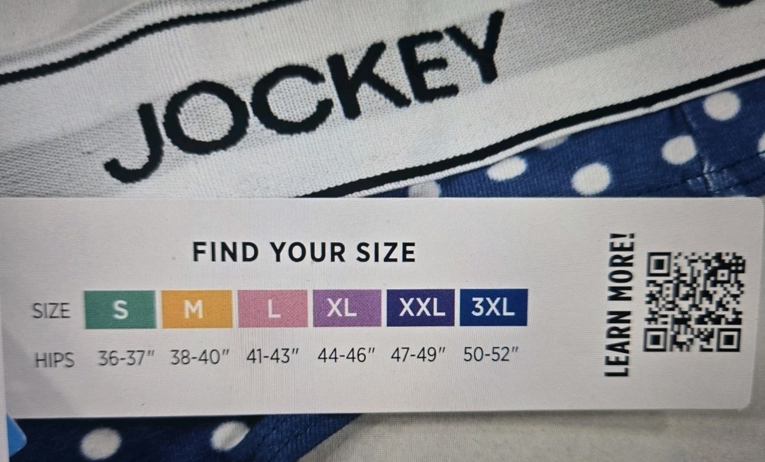 JOCKEY Logo Laserbond Cotton Stretch Thong 3XL Panty nwt