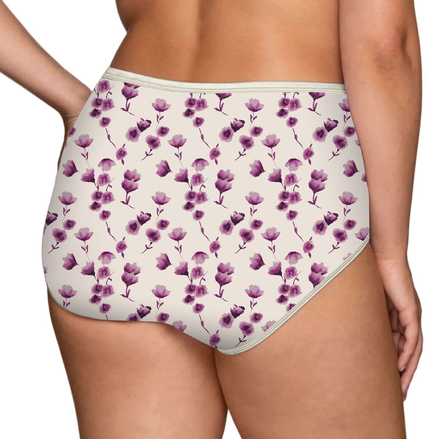 Vanity Fair 2-Pair BRIEF Body Shine Illumination Panties Nylon/Poly 13109 ~ 7/L