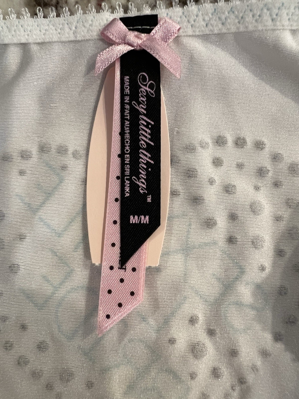 True Vintage VICTORIA’S SECRET SEXY LITTLE BRIDE RARE Satin Panty Medium NWT