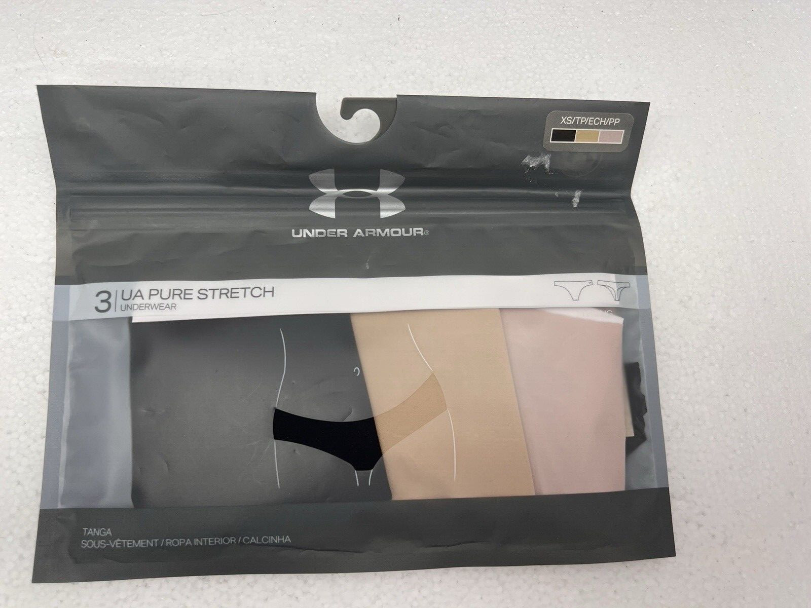 3 Pairs UA Under Armour Thong Tanga Panty Panties Underwear Women Sz XS X Small