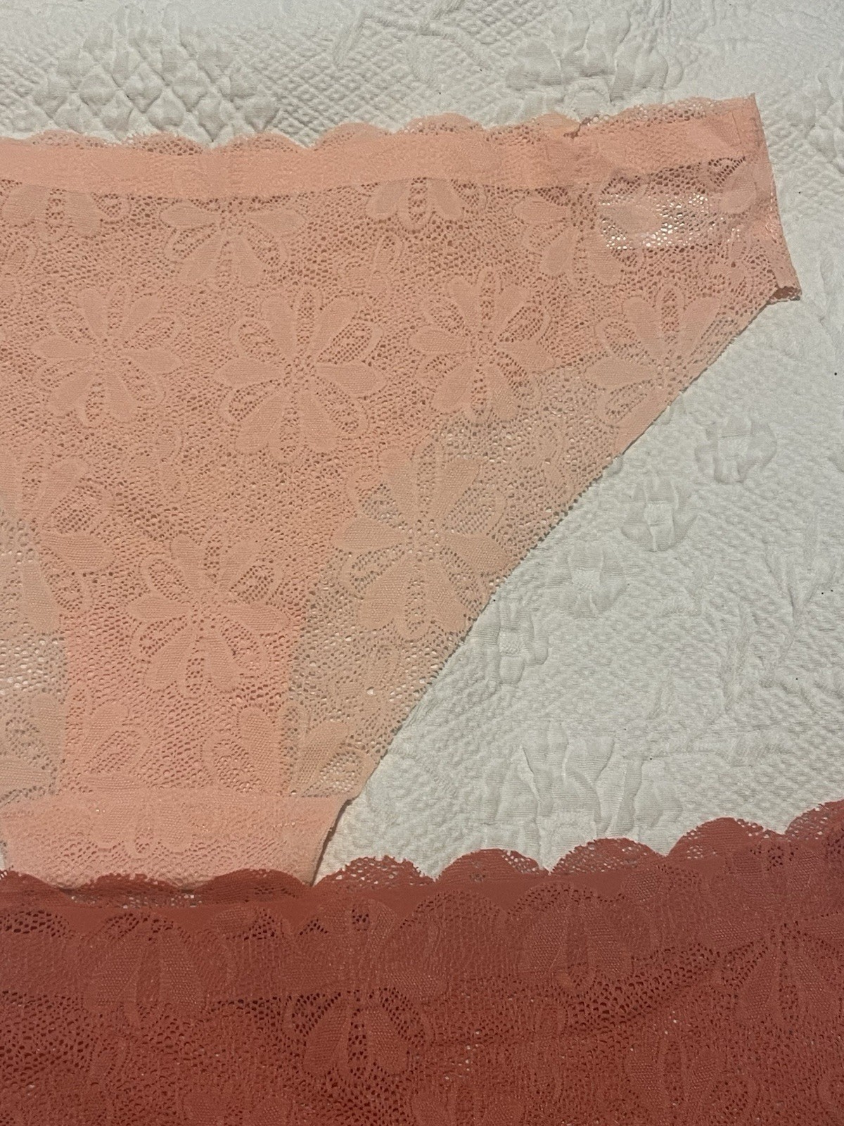 Danskin Women’s L 2 Pair Hipster Panties Rust And Pink