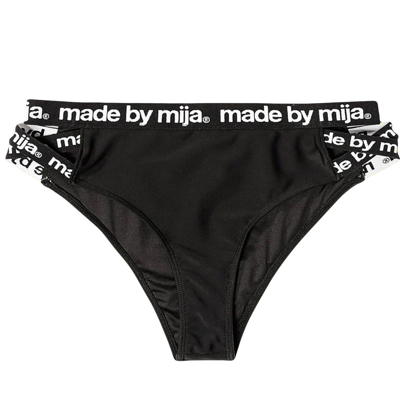 NWOT Made by Mija poor sports bottom sexy branded logo underwear EDM Gothcore L
