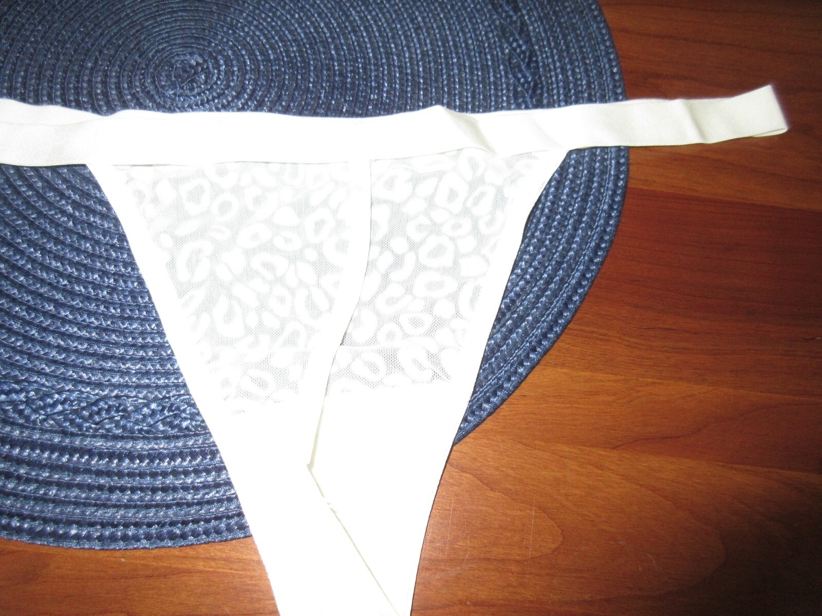 lot 3 PR THONGS 1 PINK 1 PURPLE 1 IVORY elastic string THONG panties sz XL
