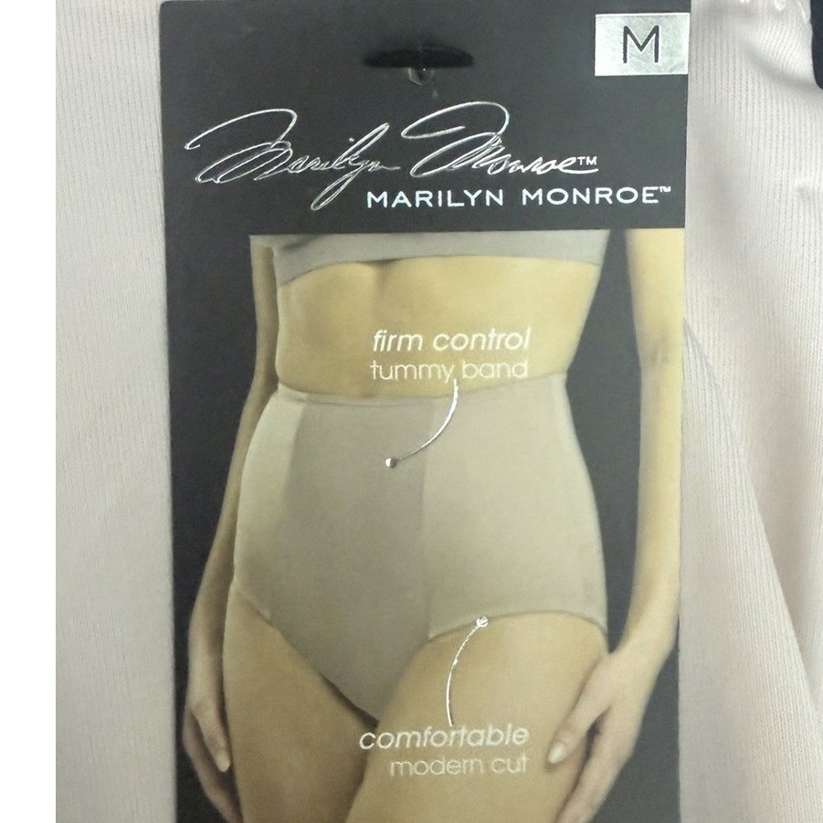 MARILYN MONROE 3 Pack Women’s Microfiber SHAPING BRIEFS Brown Black Pink Size M