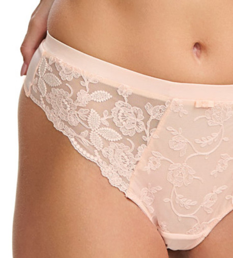 Fantasie Sienna Tea Rose Thong 10 Small Pink Panty Panties Underwear Lace trim