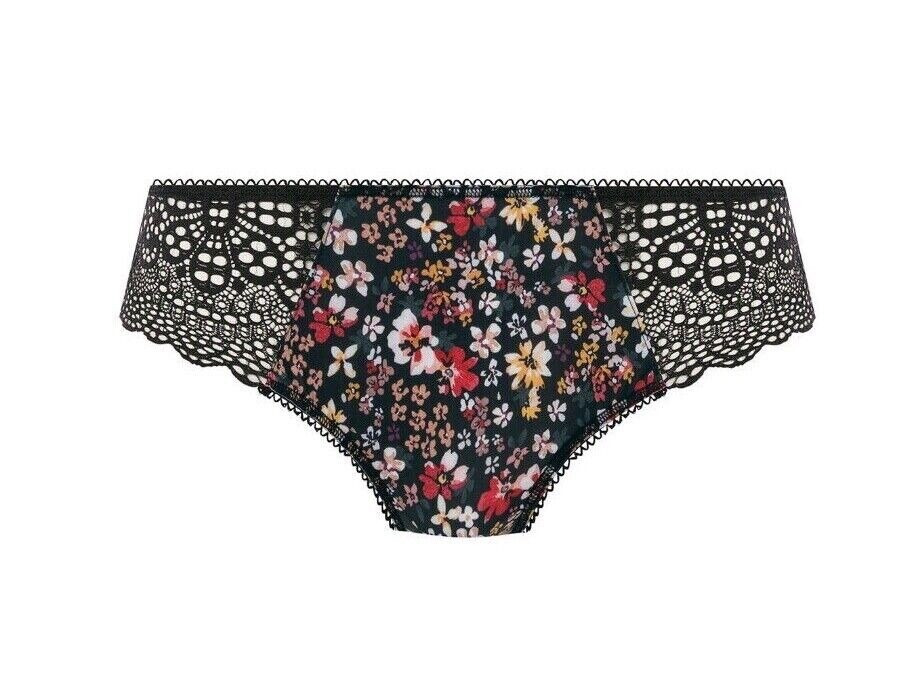 Freya Boho Vibes Brief Black Size XS 8 10 Classic Mid Rise Knickers 400750 New