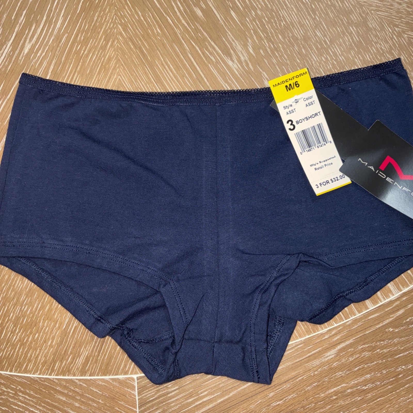 Maidenform 3 Pack Boyshort Stretch Cotton Underwear Size Medium