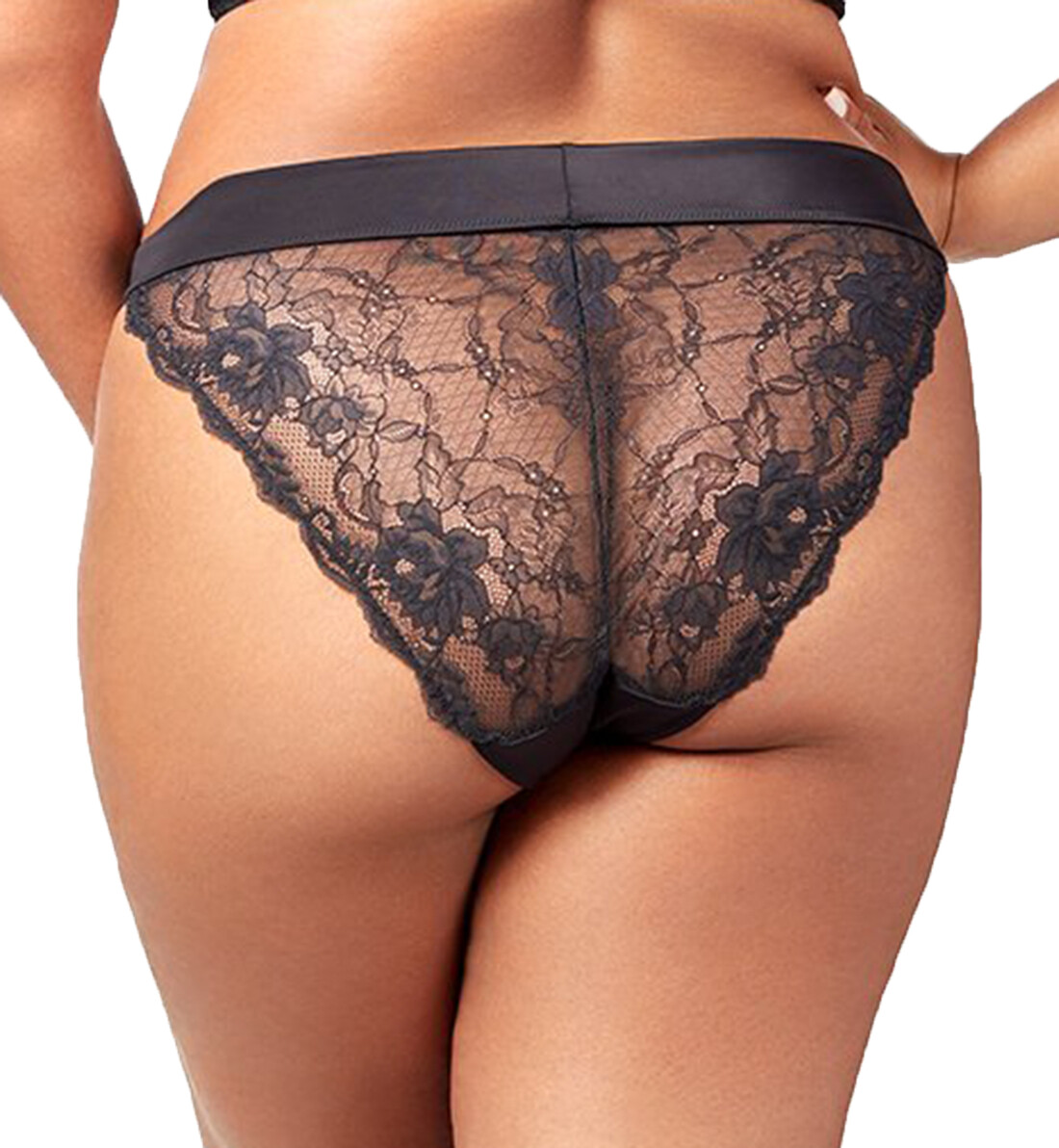 Elila Mid Rise Lace Tanga Panty (3903)