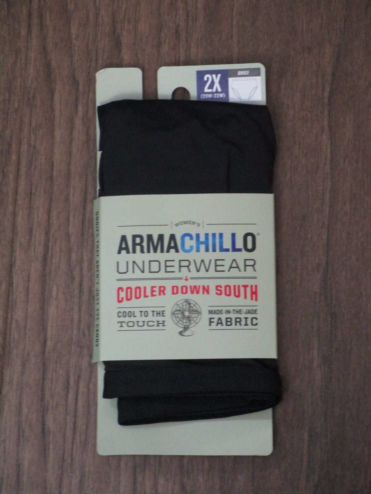 DULUTH WOMEN’S ARMACHILLO BRIEF PANTIES IN BLACK SIZE 2XL NEW