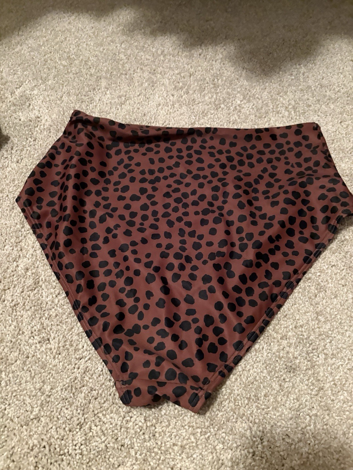 Old Navy High Waist Brief Panties Brown Black Animal Print Women’s Size S New