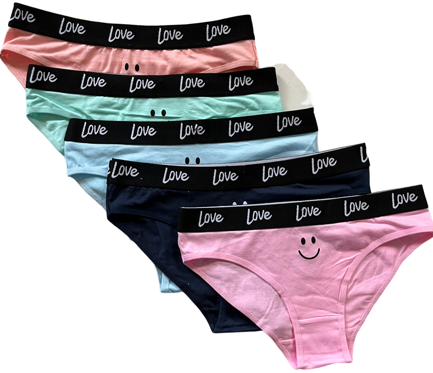 New 5 Women Bikini Sexy Brief Thongs Hipster Panties Cotton Underwear (#F152)