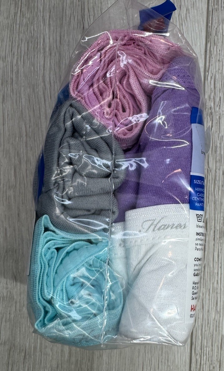 Hanes Women’s Extended Size 5-Pair Brief Underwear Panties Cotton Size 12 5XL