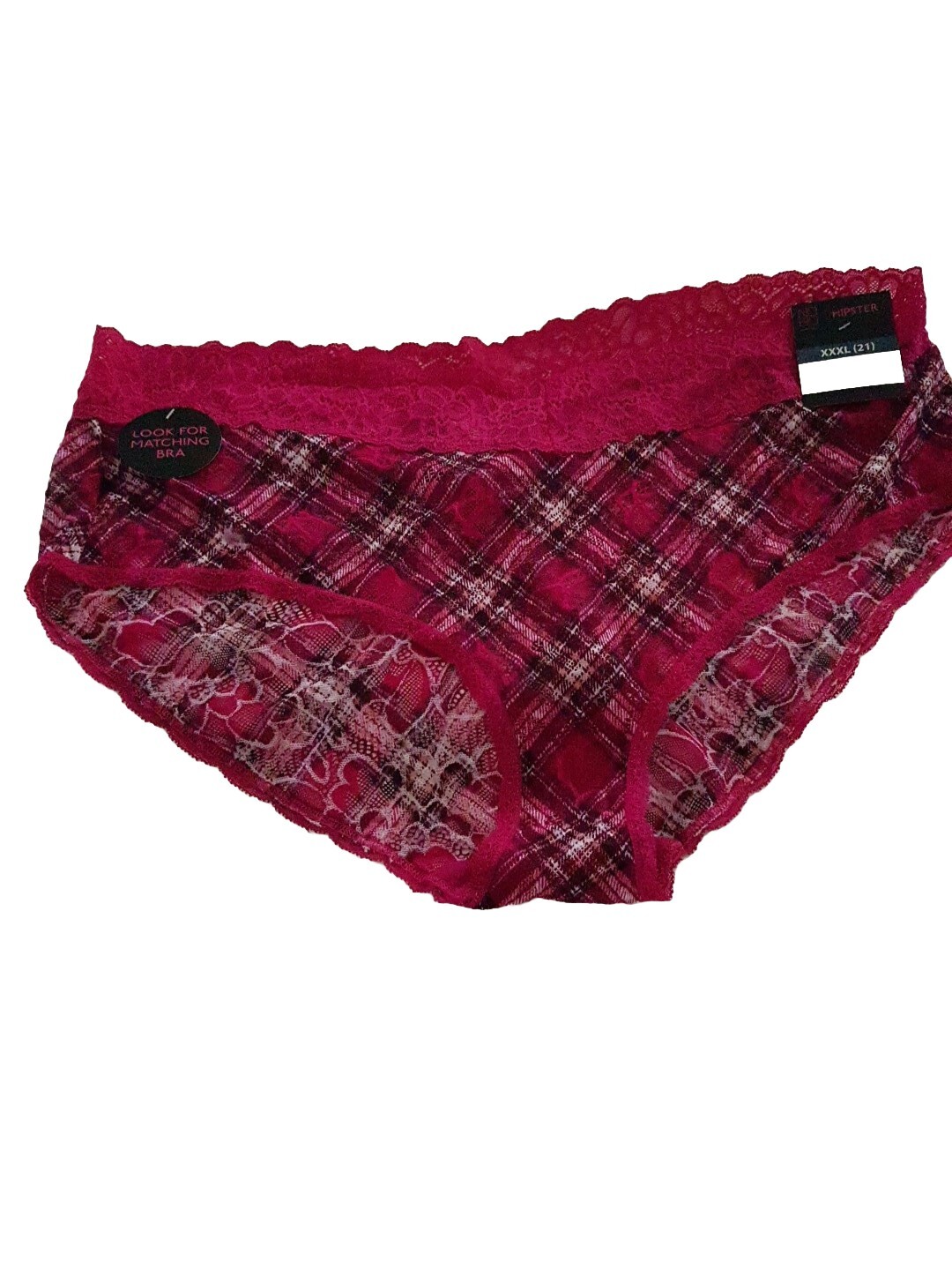 3 NWT|Women’s|No Boundaries|XXL -21 |Tan|Gray| Red| Lace|Hipster|Underwear
