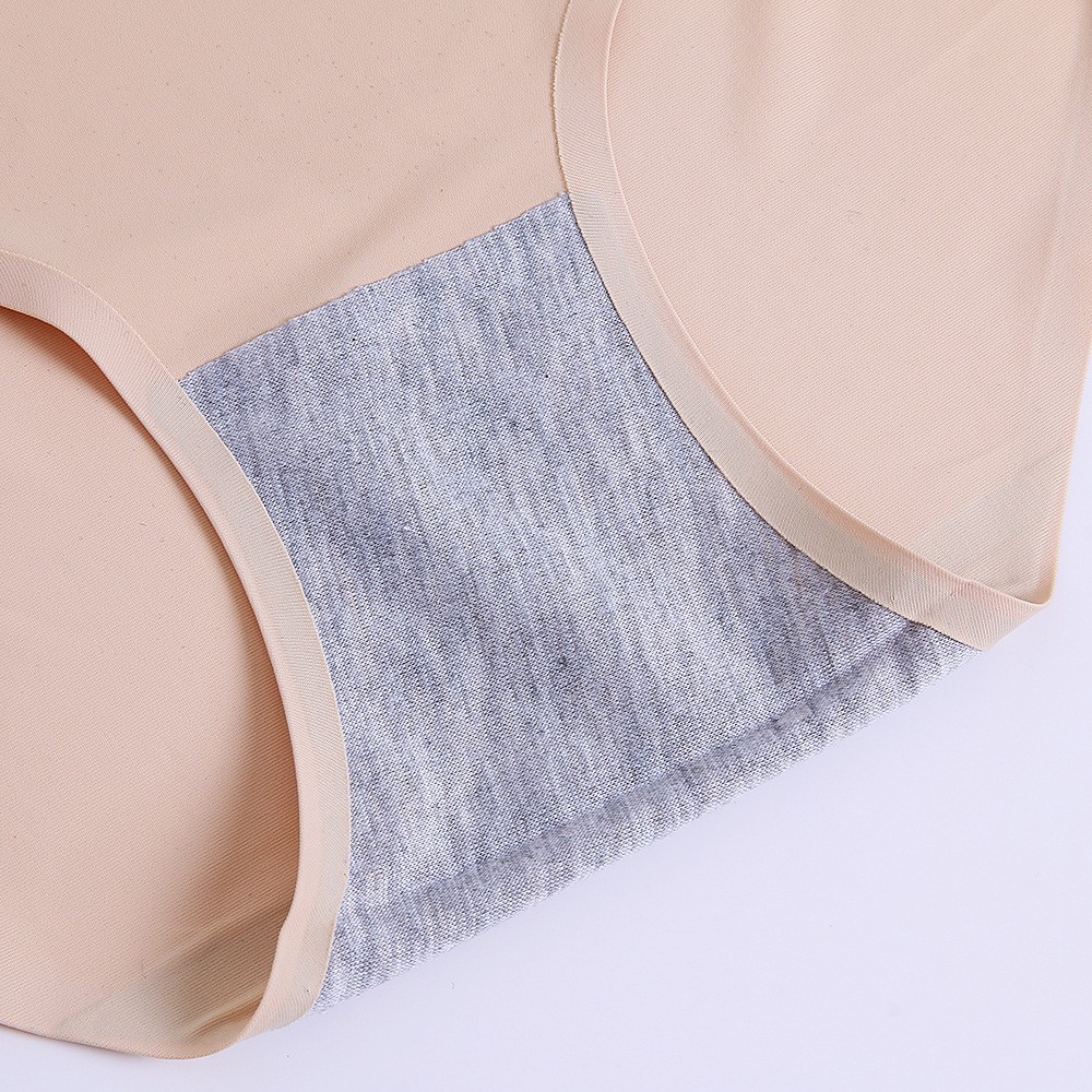 3 Pack Plus Size Ice Silk Seamless Bikini Panties – Solid Breathable Underwear