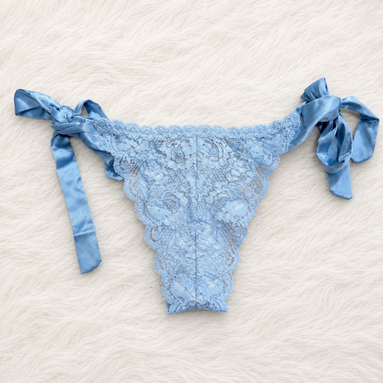 COSABELLA Side Tie Brazilian Panty Aasmani Blue / Size M/L – NWT