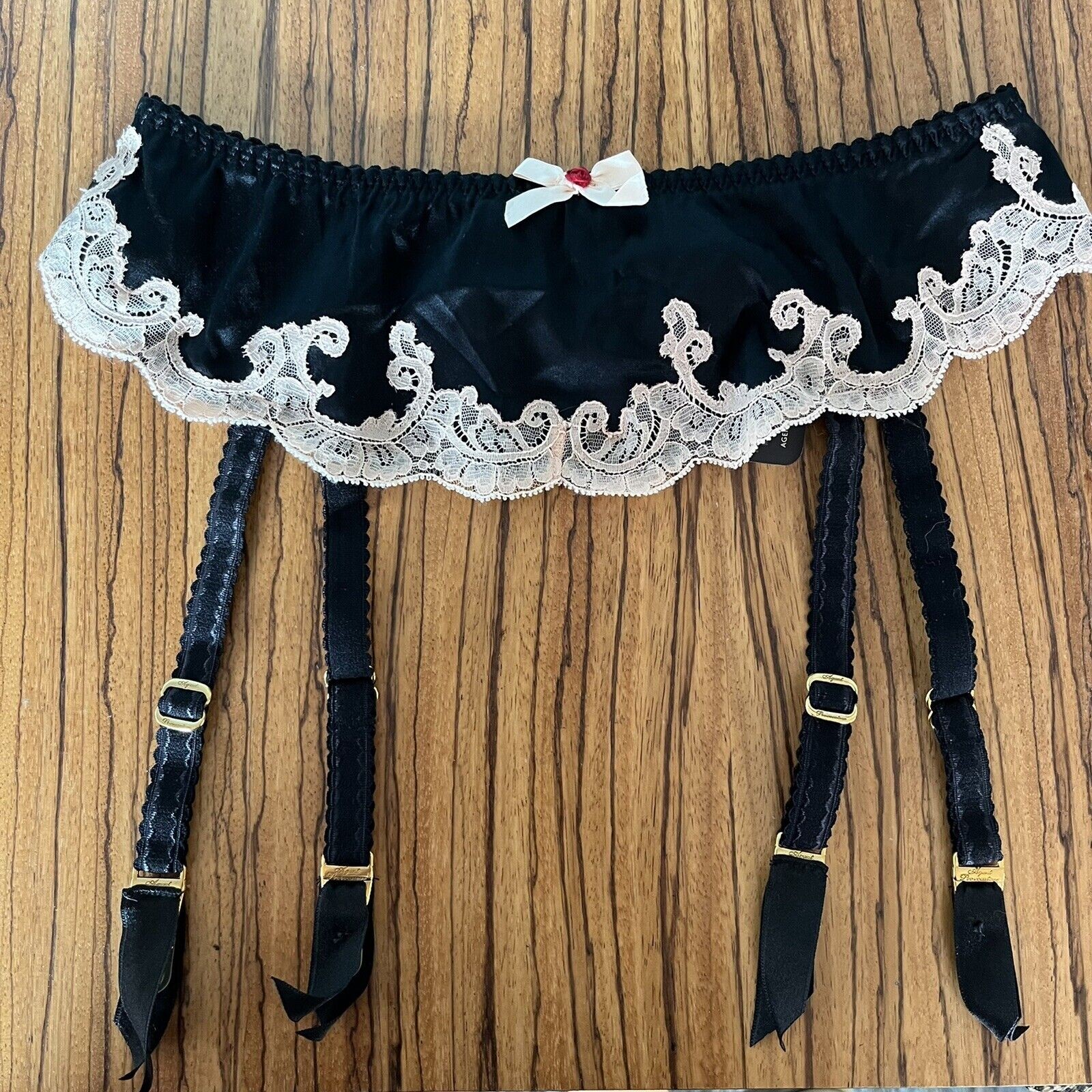 Agent Provocateur Molly Suspender Black Size 2 (AP 2 / UK 8 / US 4 / EU 36)
