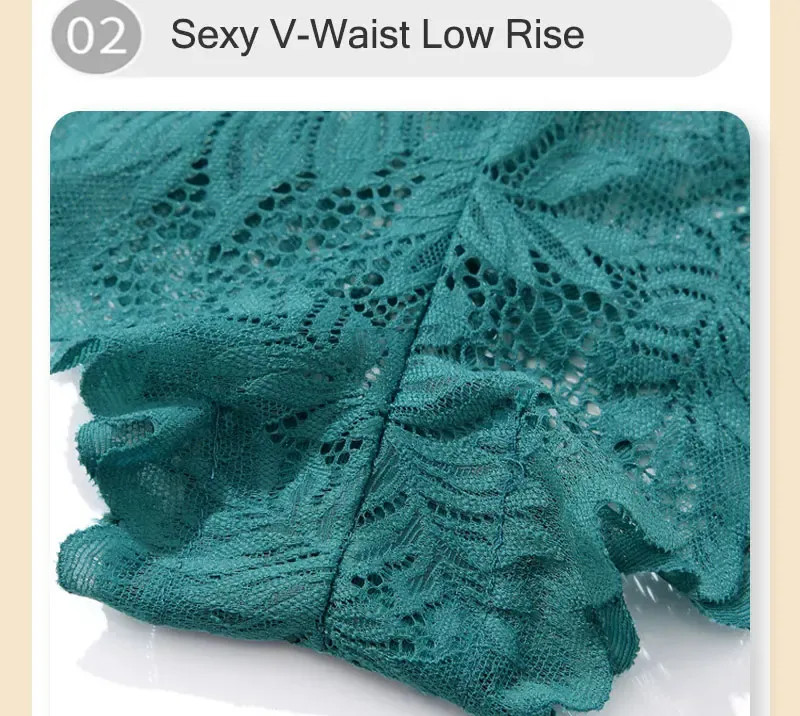 8 Pack Women Lace Boyshort Panties Floral Low Rise Soft Stretch Briefs Underwear