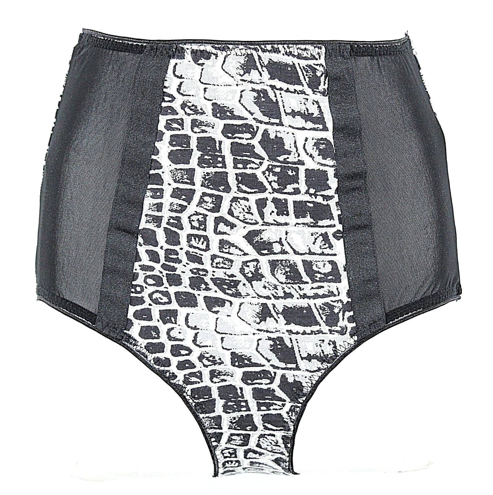 Underprotection Panty NEW $55 XS Black Multi Selma Hipster Viscose Blend Panty