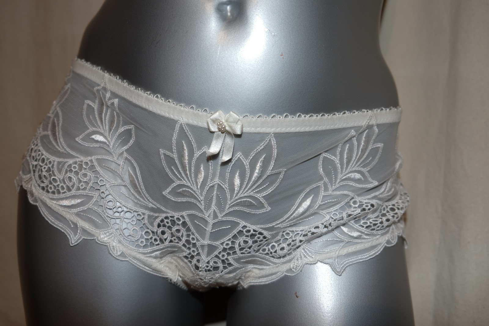 LINGADORE elegant thong panty hipster bridal lingerie SNOW WHITE ivory 36 New