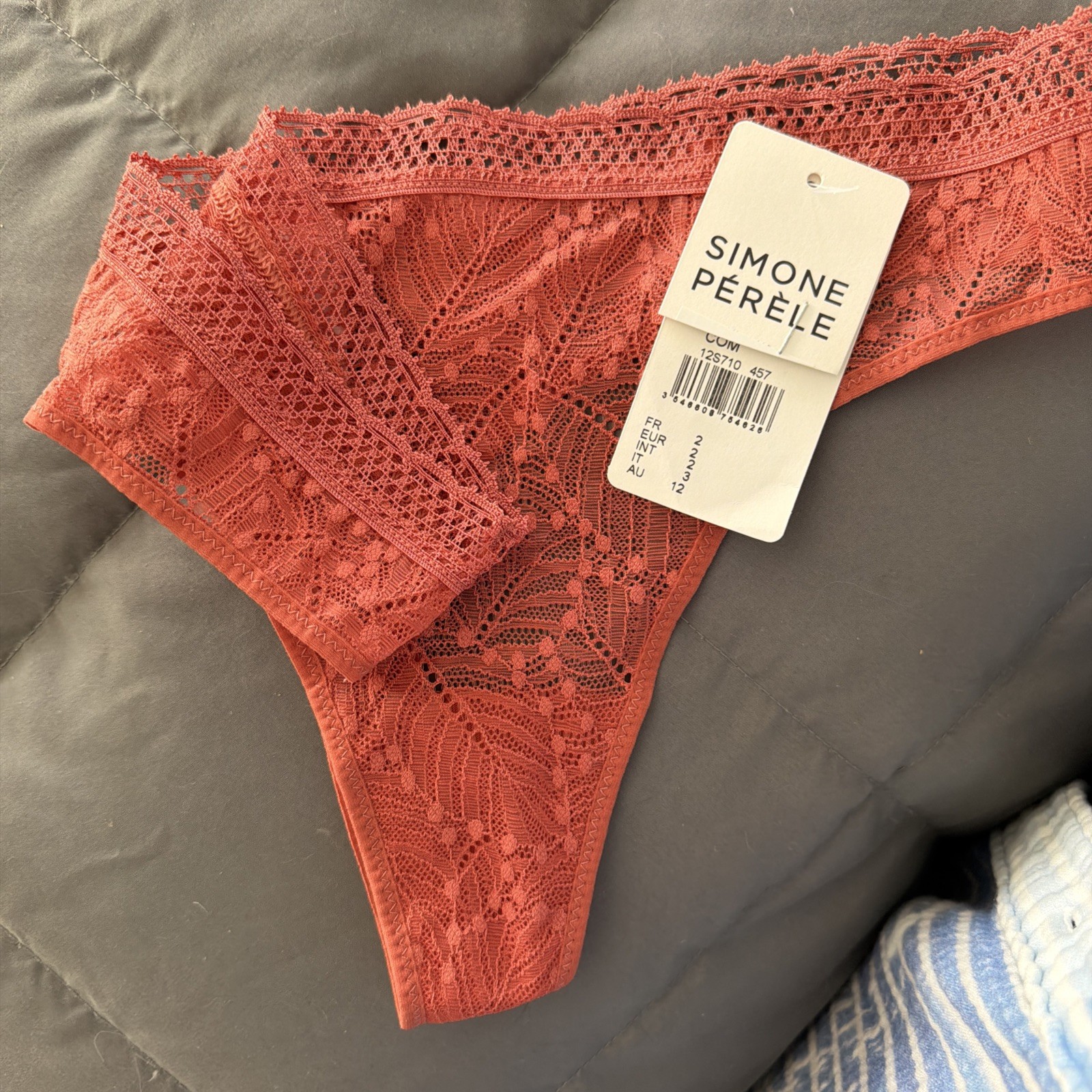 NWT SIMONE PERELE Womens Size 2 (US S) Comete Thong Panties