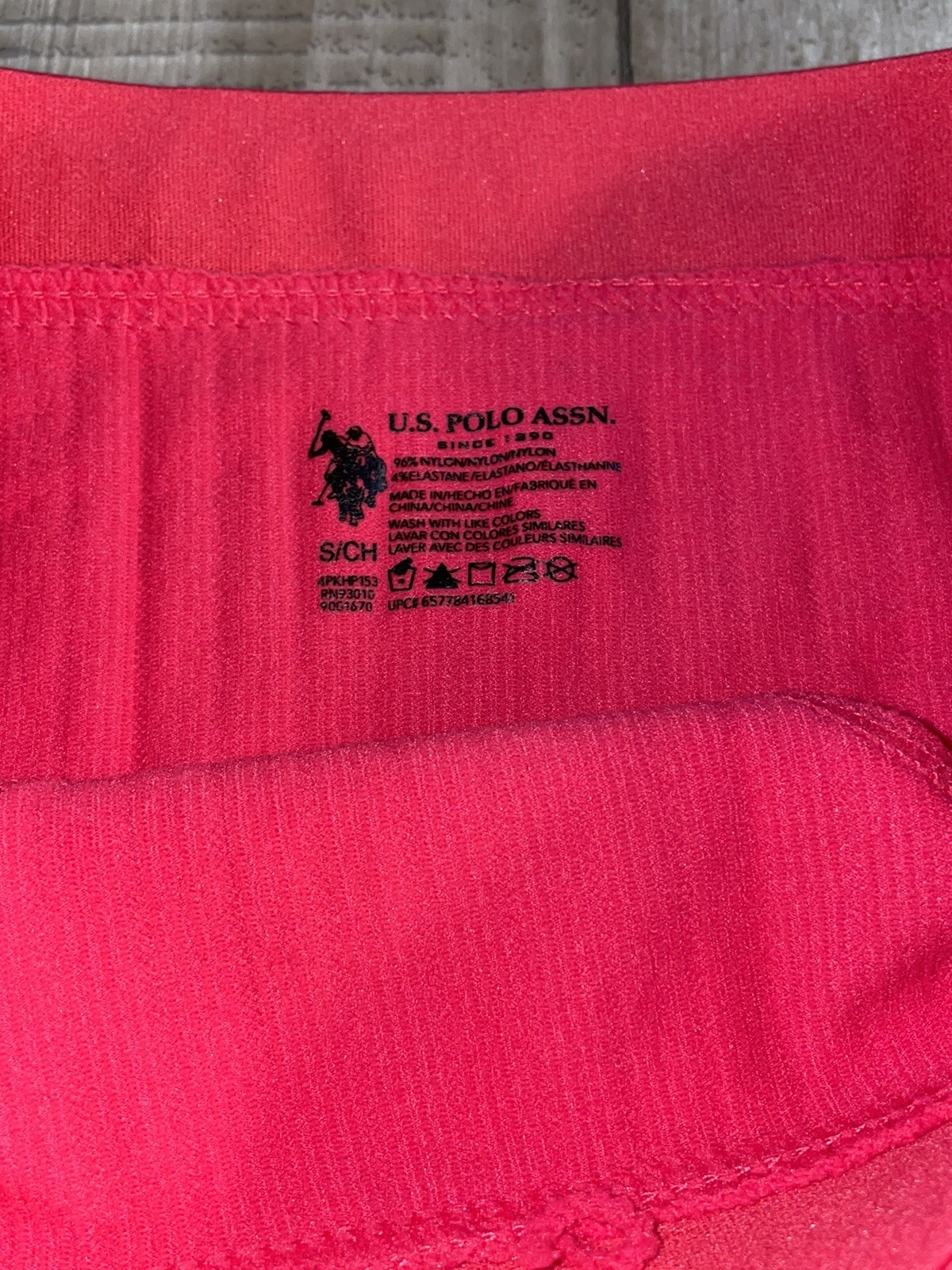 U S Polo Assn panties Size Small Bright Pink Stretch