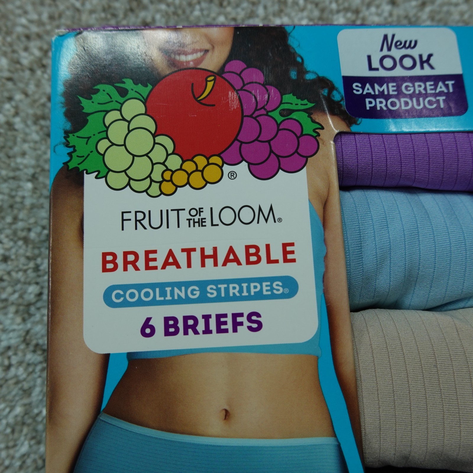Fruit Of The Loom Underwear Womens 7 Large Briefs Breathable 6 Pairs