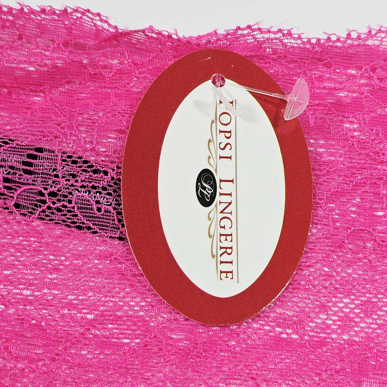 Popsi Lingerie Hot Pink Floral Lace Boyshort Panties Size S