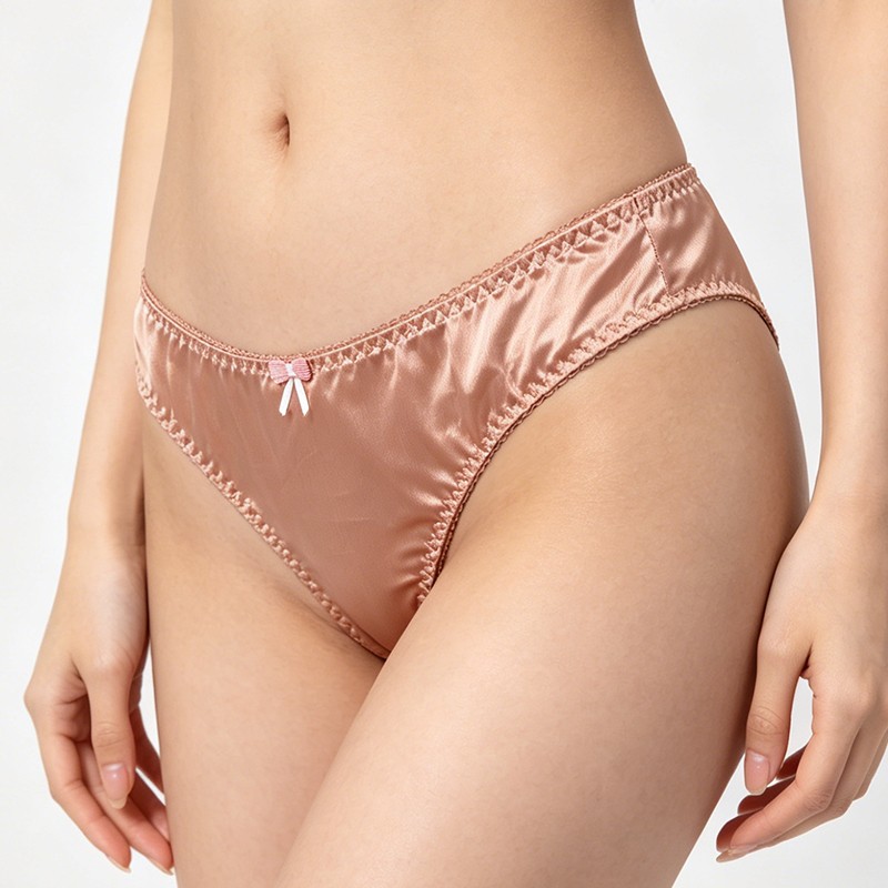 4 Pack Lot Sexy Womens Satin Panties Thongs Bikini Underwear Lingerie Brief Soft