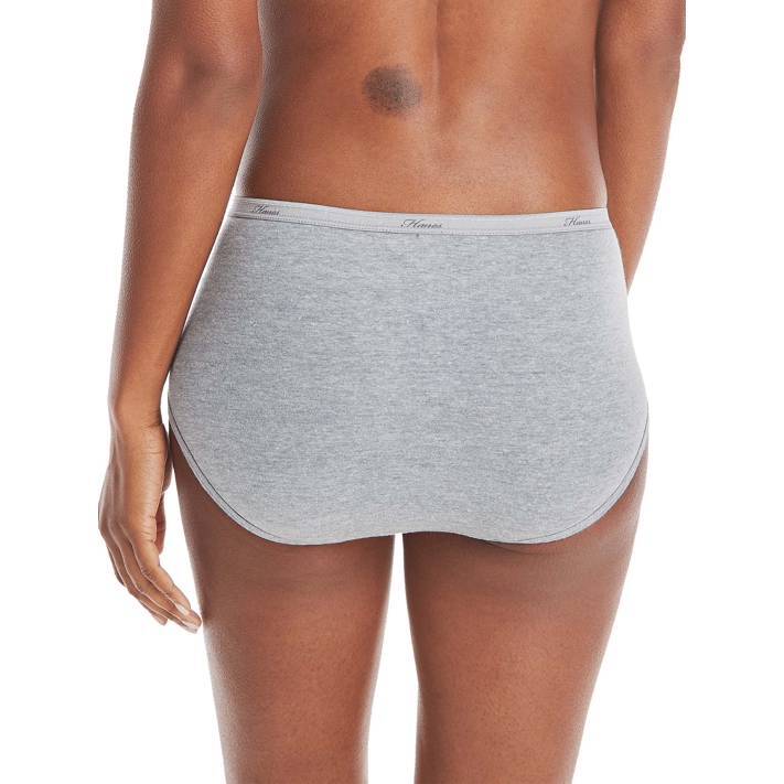 Hanes Color Women Panties 100% Cotton Underwear Regular & Plus Size Colorful