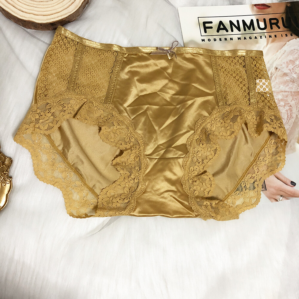 6 Packs Lot Sexy Womens French Lace Brief SilkySatin Panties Underwear Lingeries