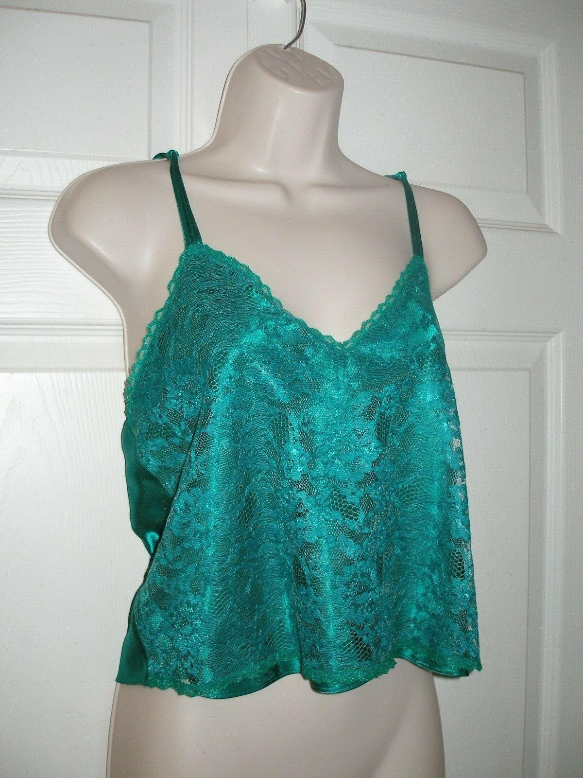 Victoria’s Secret Women’s Vintage Teal Green Medium Sleepwear Set Top & Panties