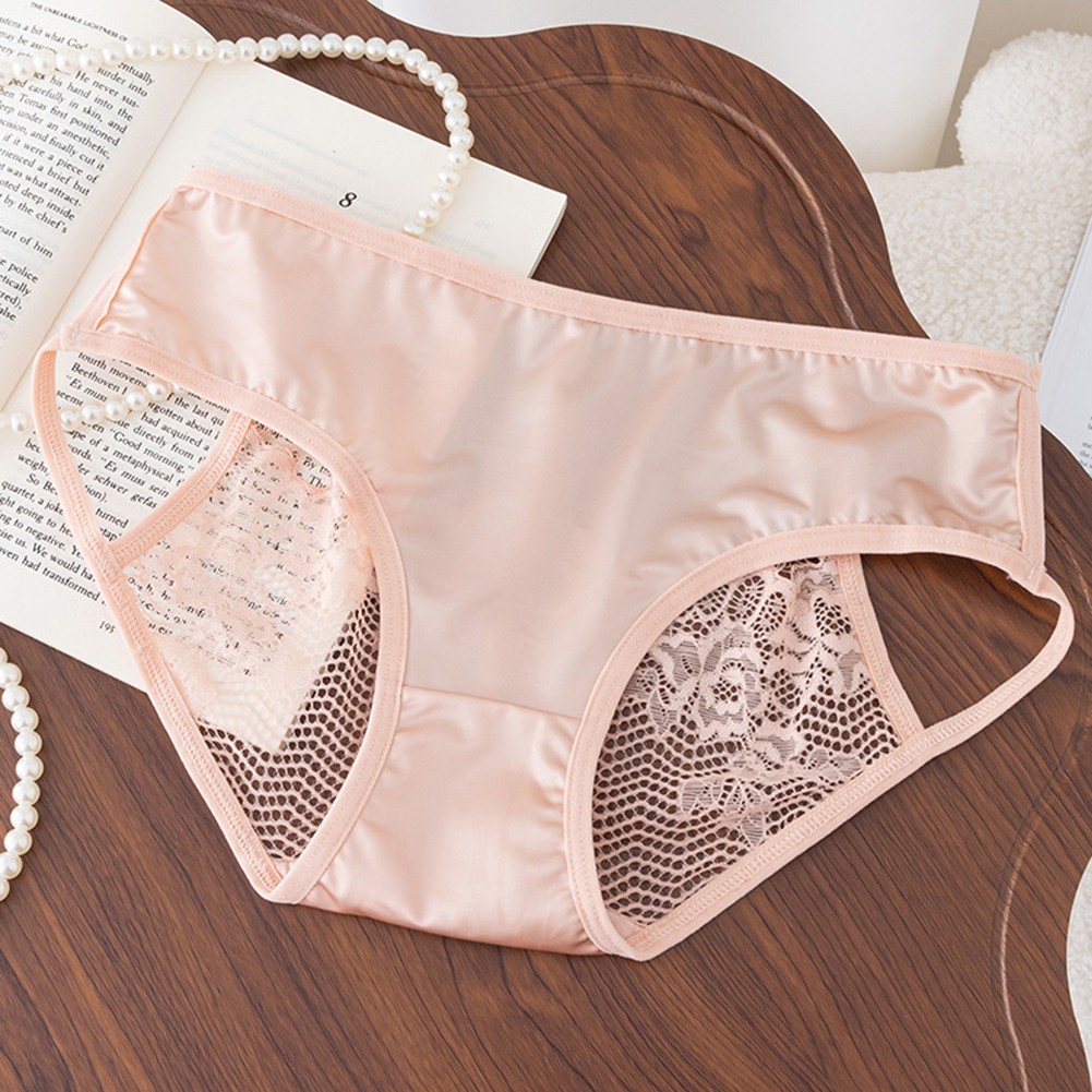Stylish Lace Underwear for Women with Seamless Low Waist and Thin Straps