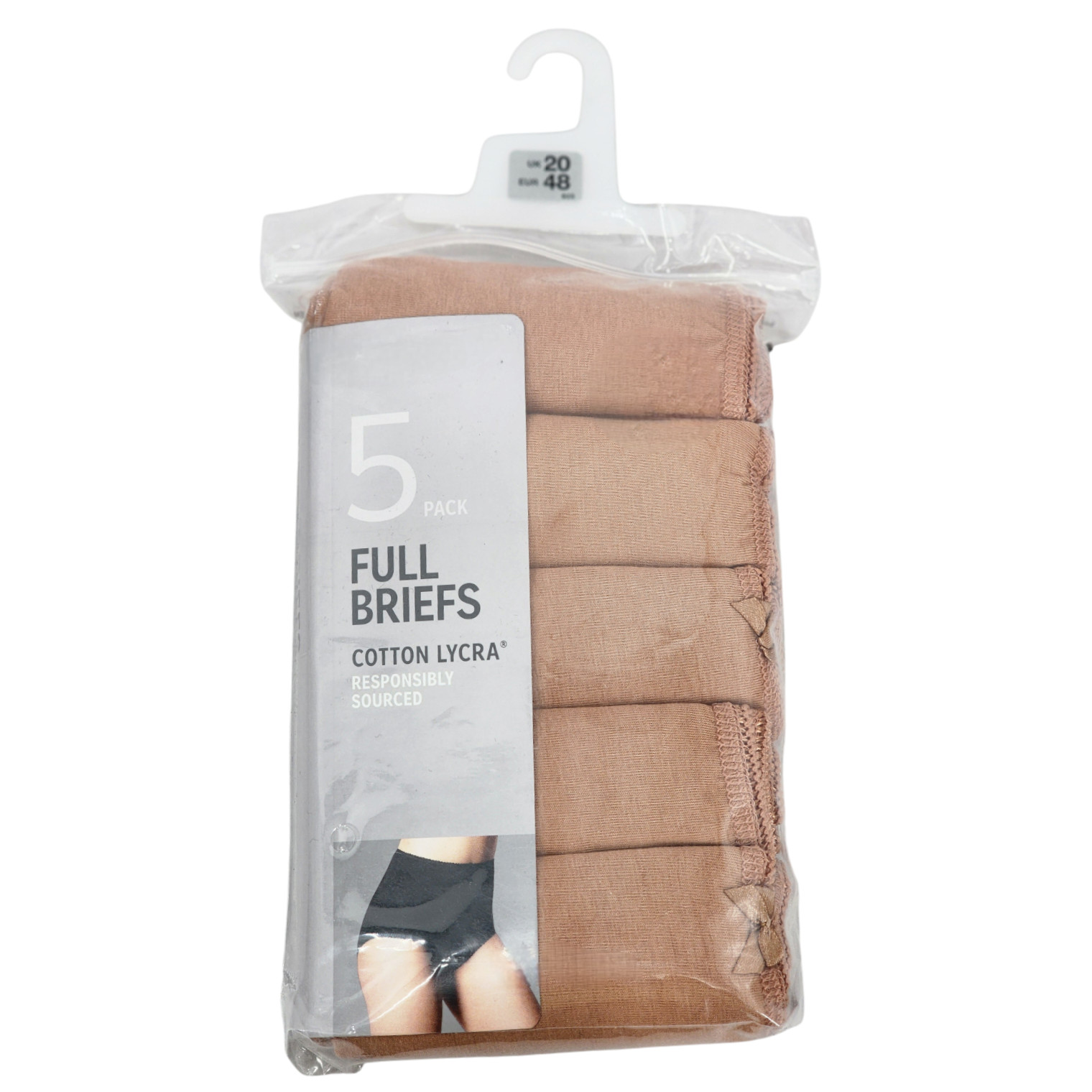 M&S COLLECTION 5pk Cotton Lycra Full Briefs
