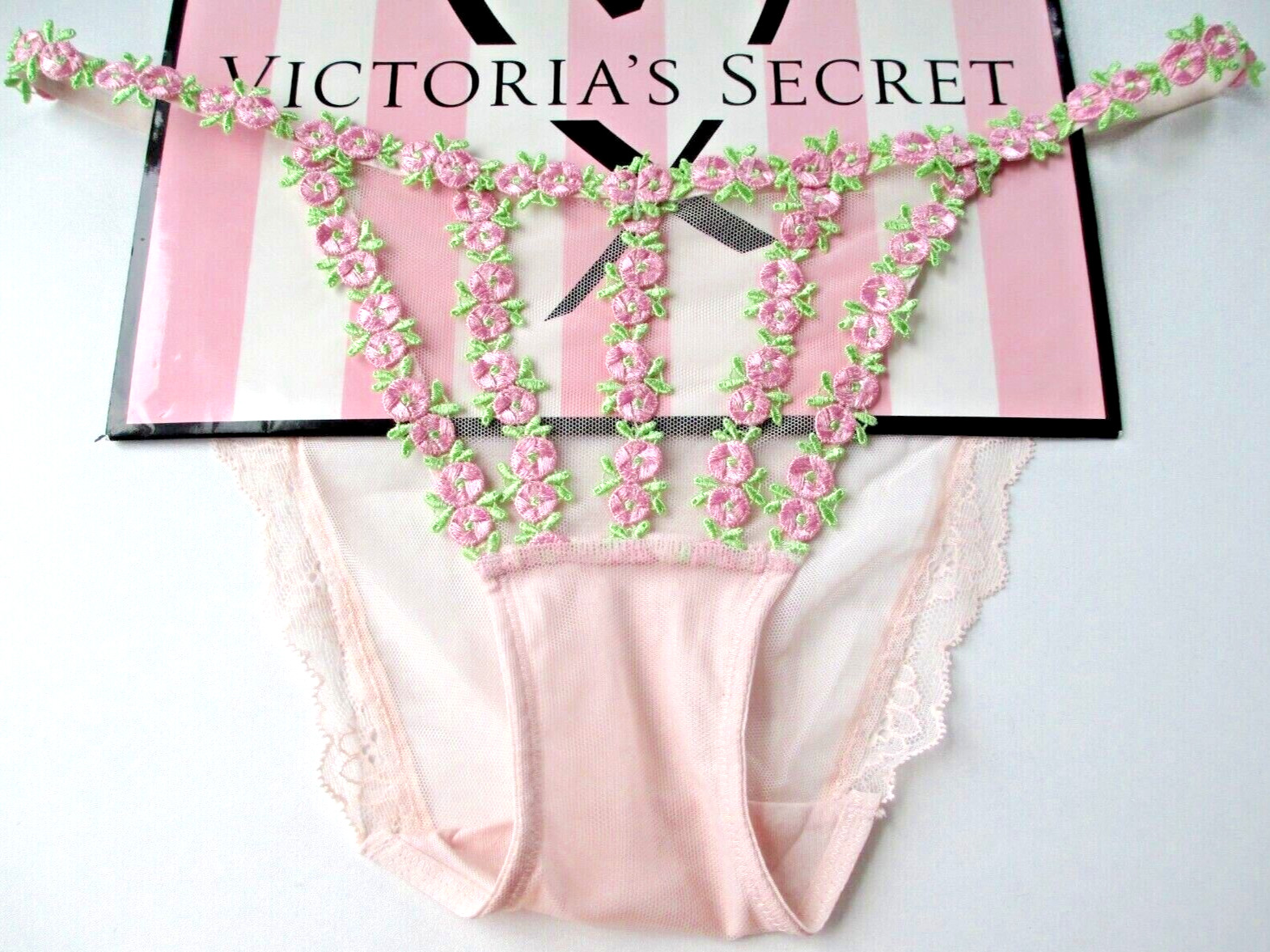 VICTORIA’S SECRET DREAM ANGELS String Bikini Panty VS Pink Fizz Floral S M L XL