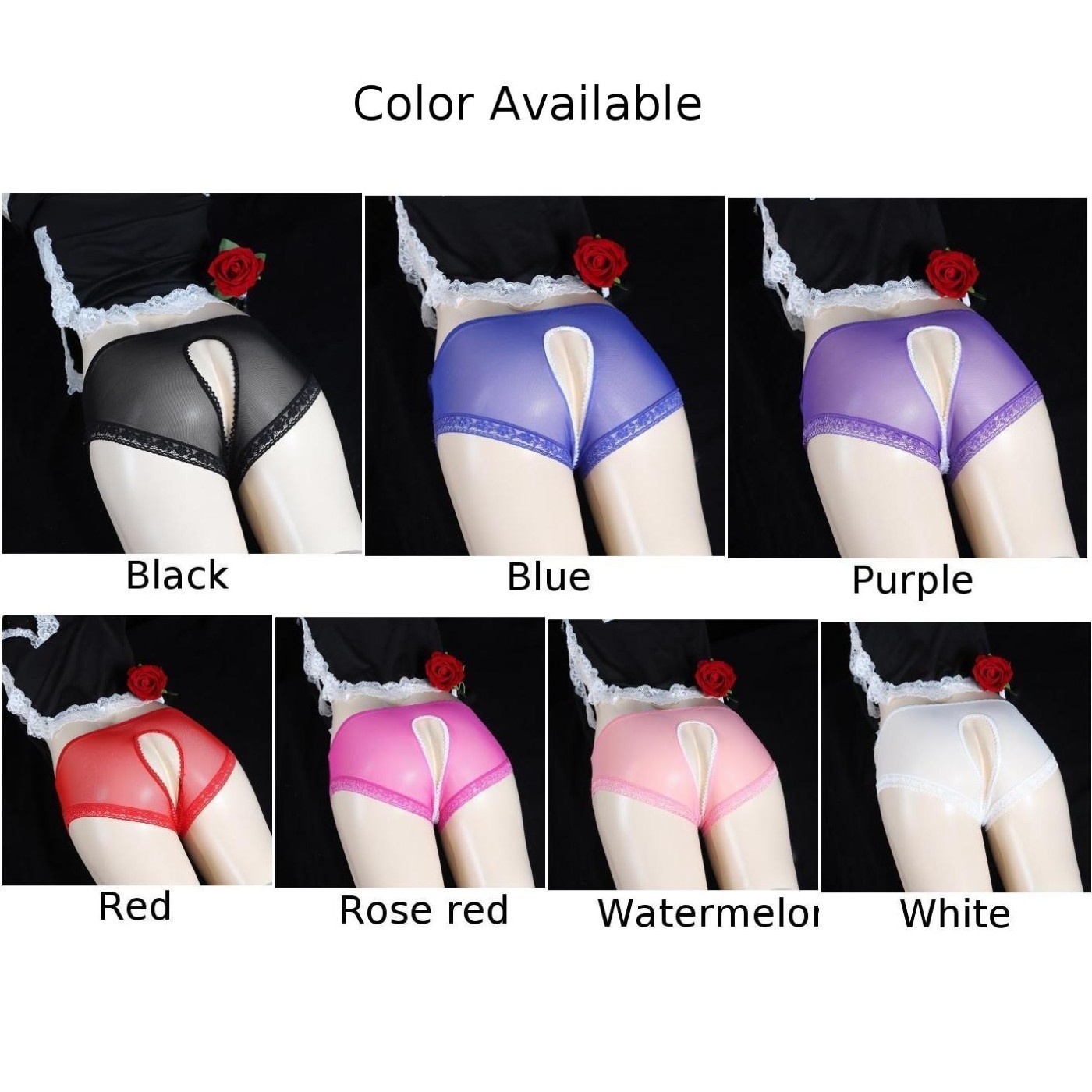 Men and Women’s Lace Bikini Briefs Sissy Pouch Panties Stylish and Breathable