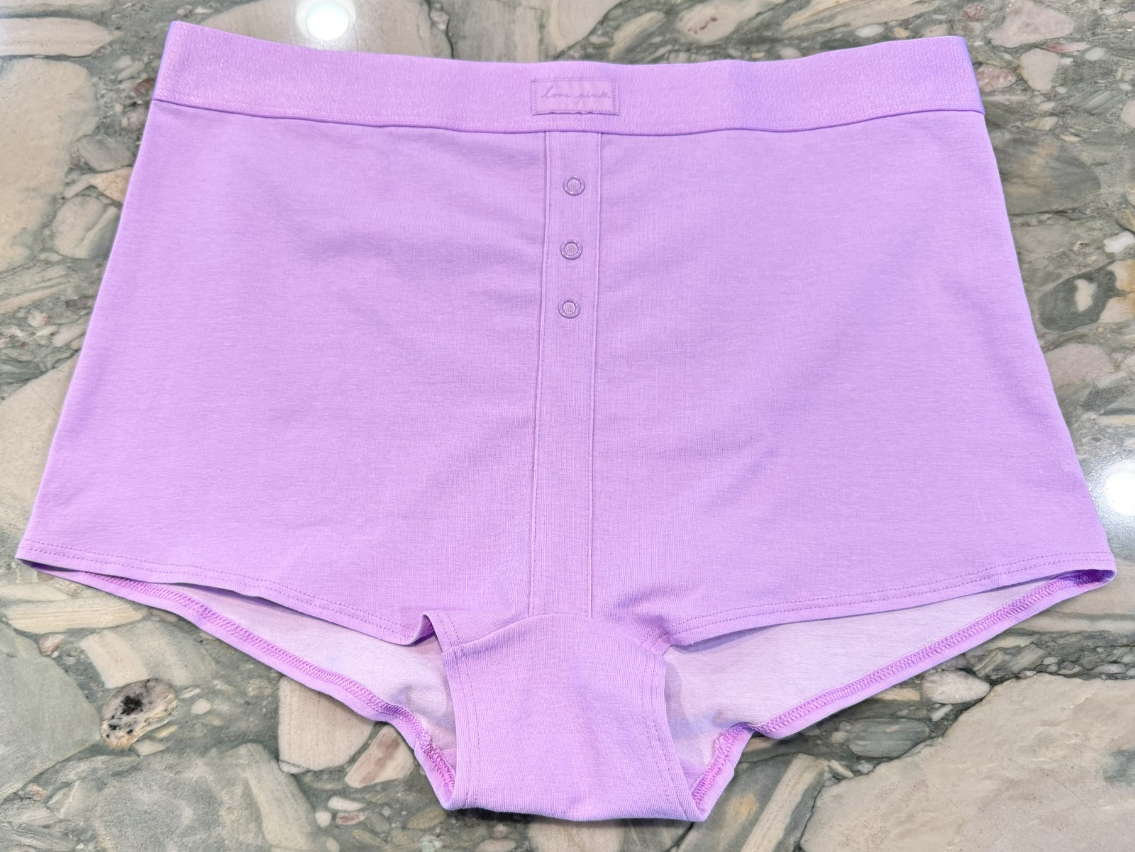 NEW Victoria Secret PINK High Waist Shortie Boyshort – Purple Blush – XL