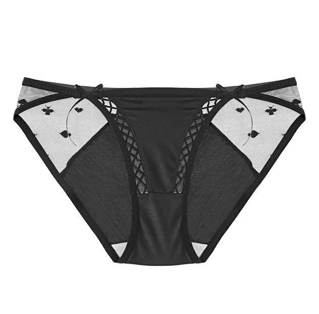 1/5 Pcs Lot Womens Satin Panties Brief Lace Thong G-string Underwear Lingeries