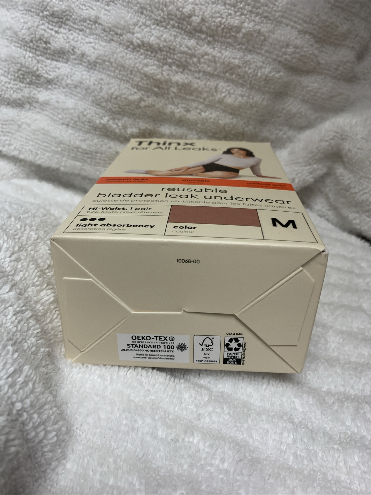 Thinx Leaks Underwear Reusable Bladder Leak, Hi-Waist, Light Absorbency, Rose