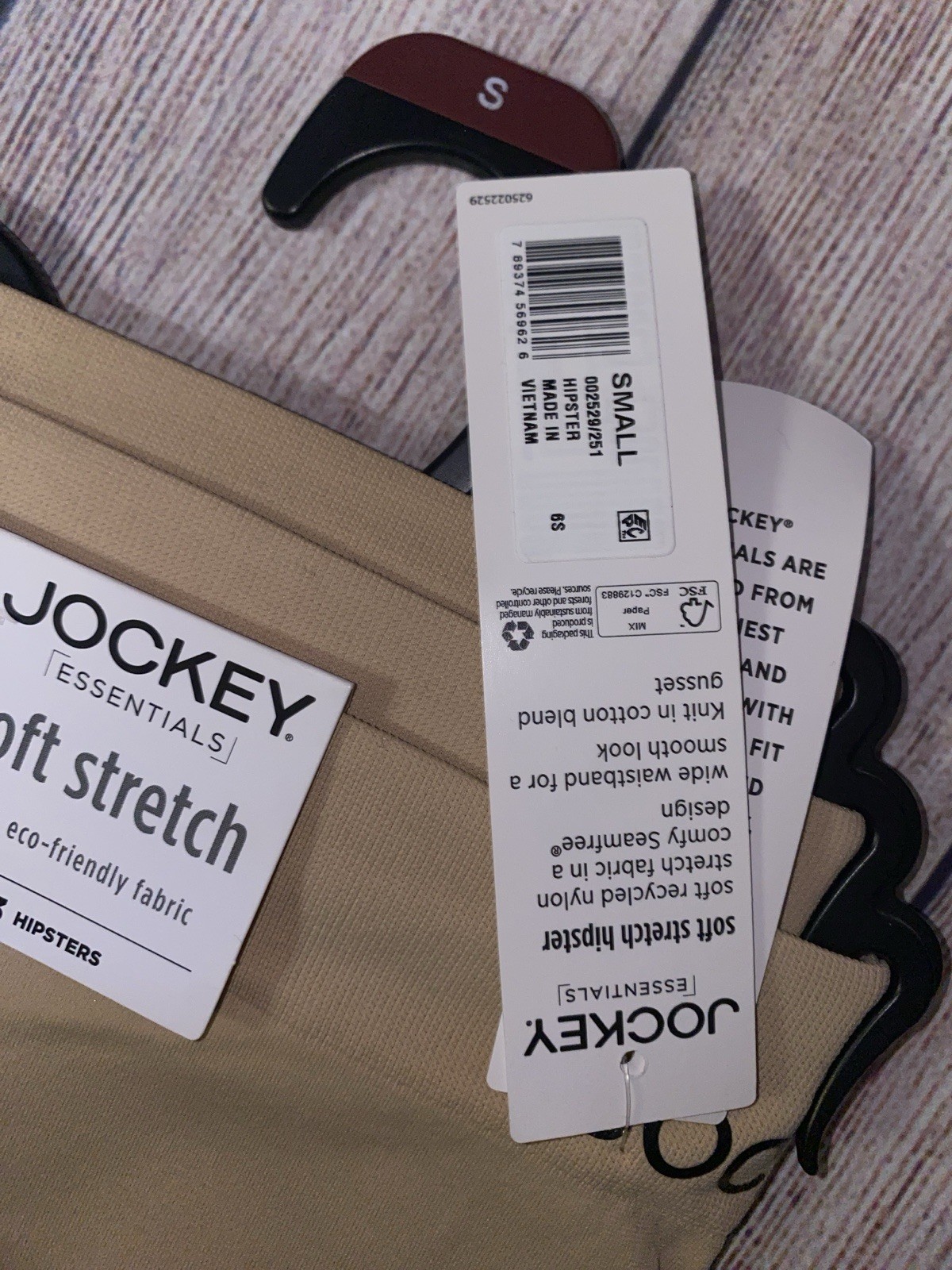 New Jockey Women’s 3-Pack Seamfree Hipster Panty Underwear Size Small