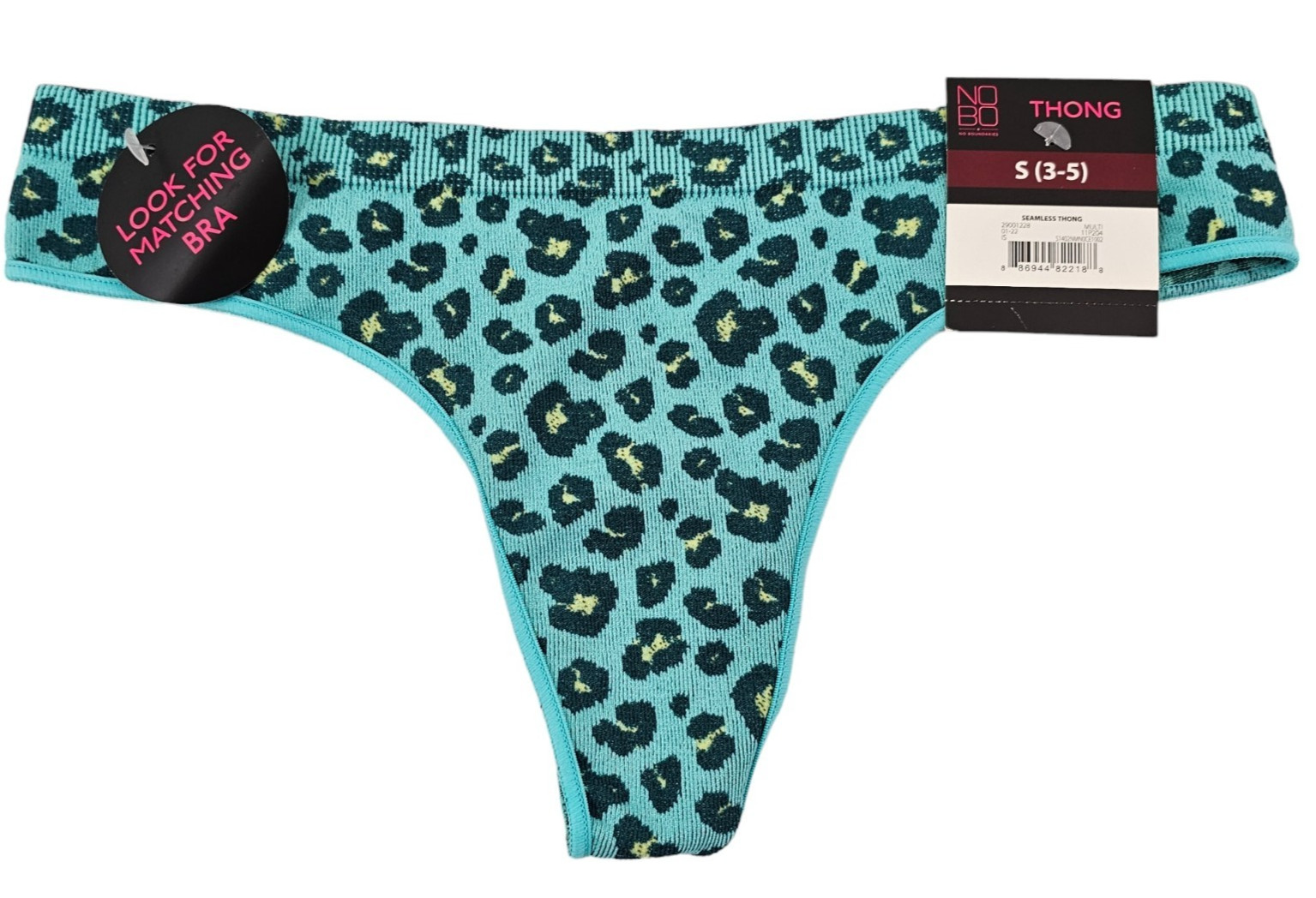 No Boundaries NOBO 4-Pack Multi-Color Seamless Thong Panties – Size Small NWT