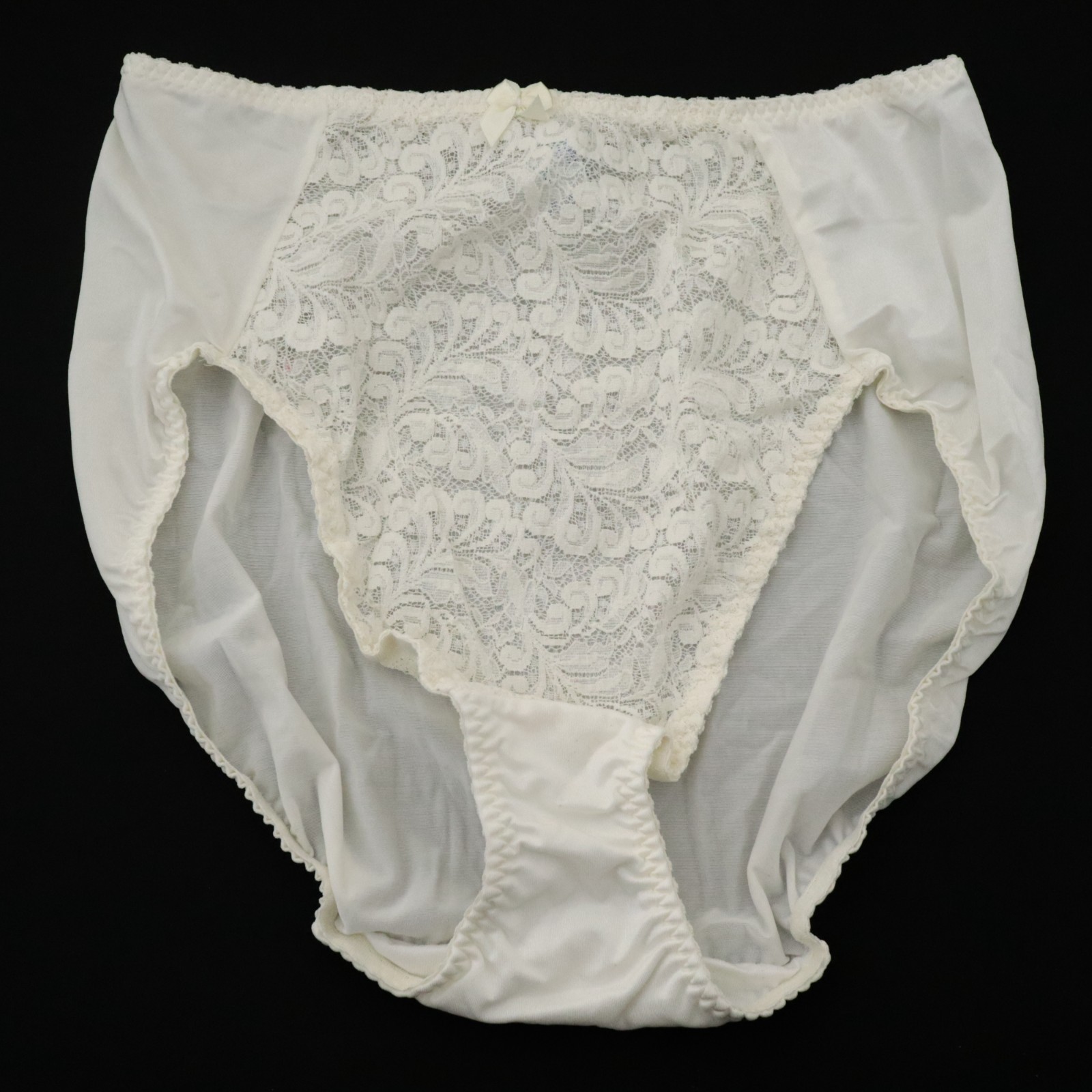 NEW Warner’s VTG 90s Lace Charmers Silky Lace High Cut Brief Panty LARGE