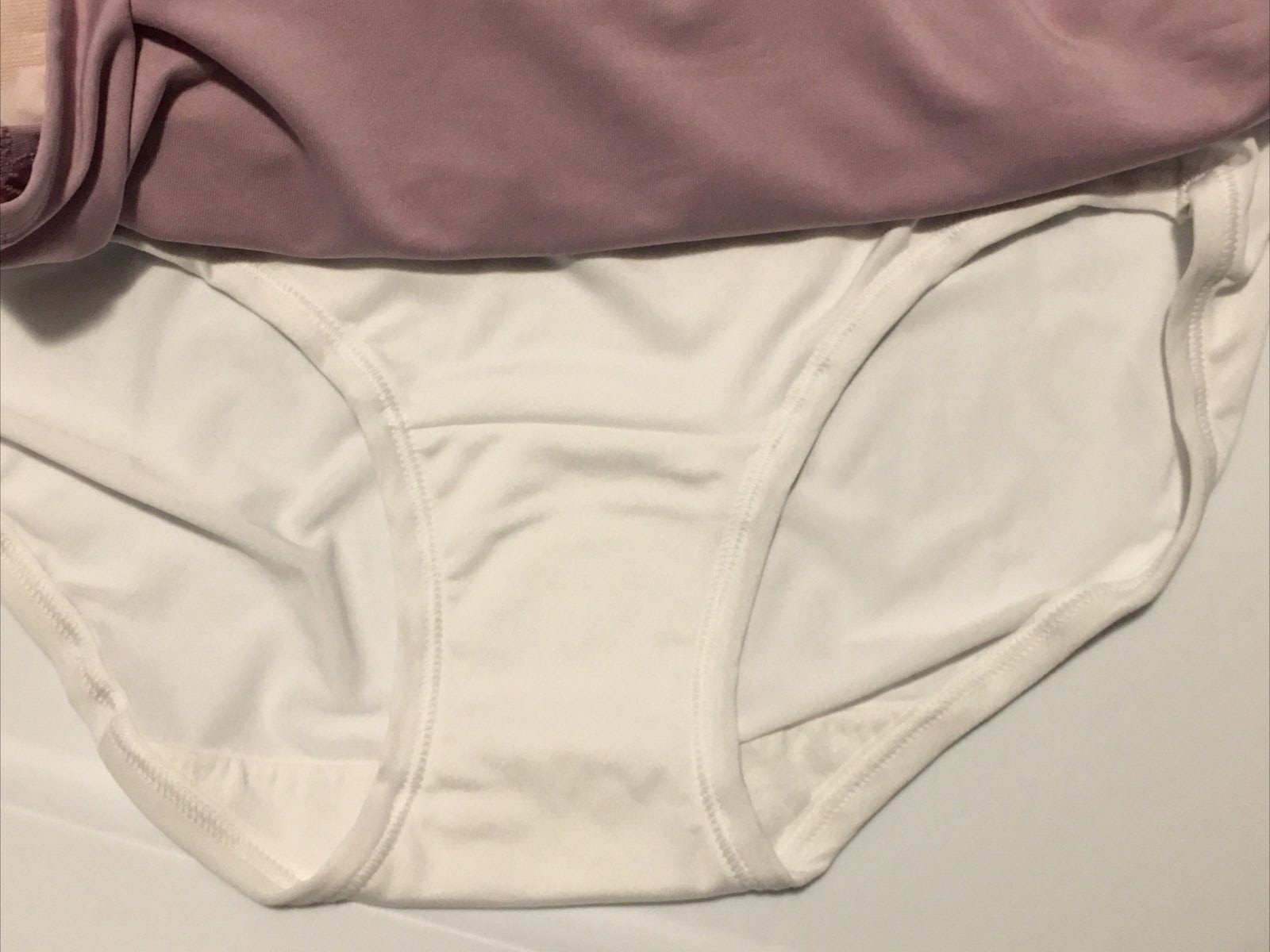 Vanity Fair White-Purple-Beige Microfiber Radiant 3 Pack Brief Panties M/6 Soft