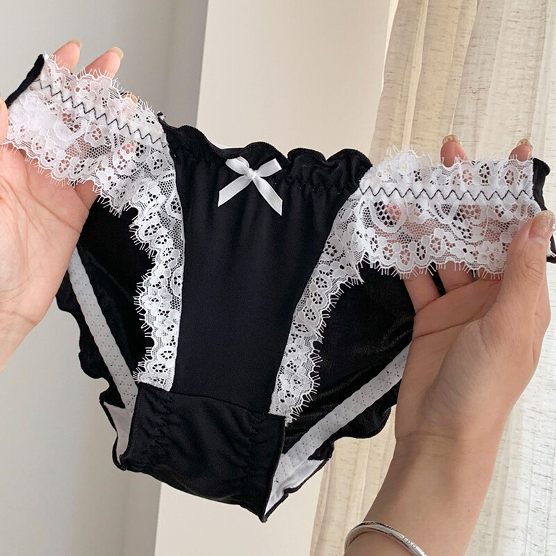 4 Packs Lot Womens Ladies Lace Panties Briefs Vintage Sexy Underwear Lingeries