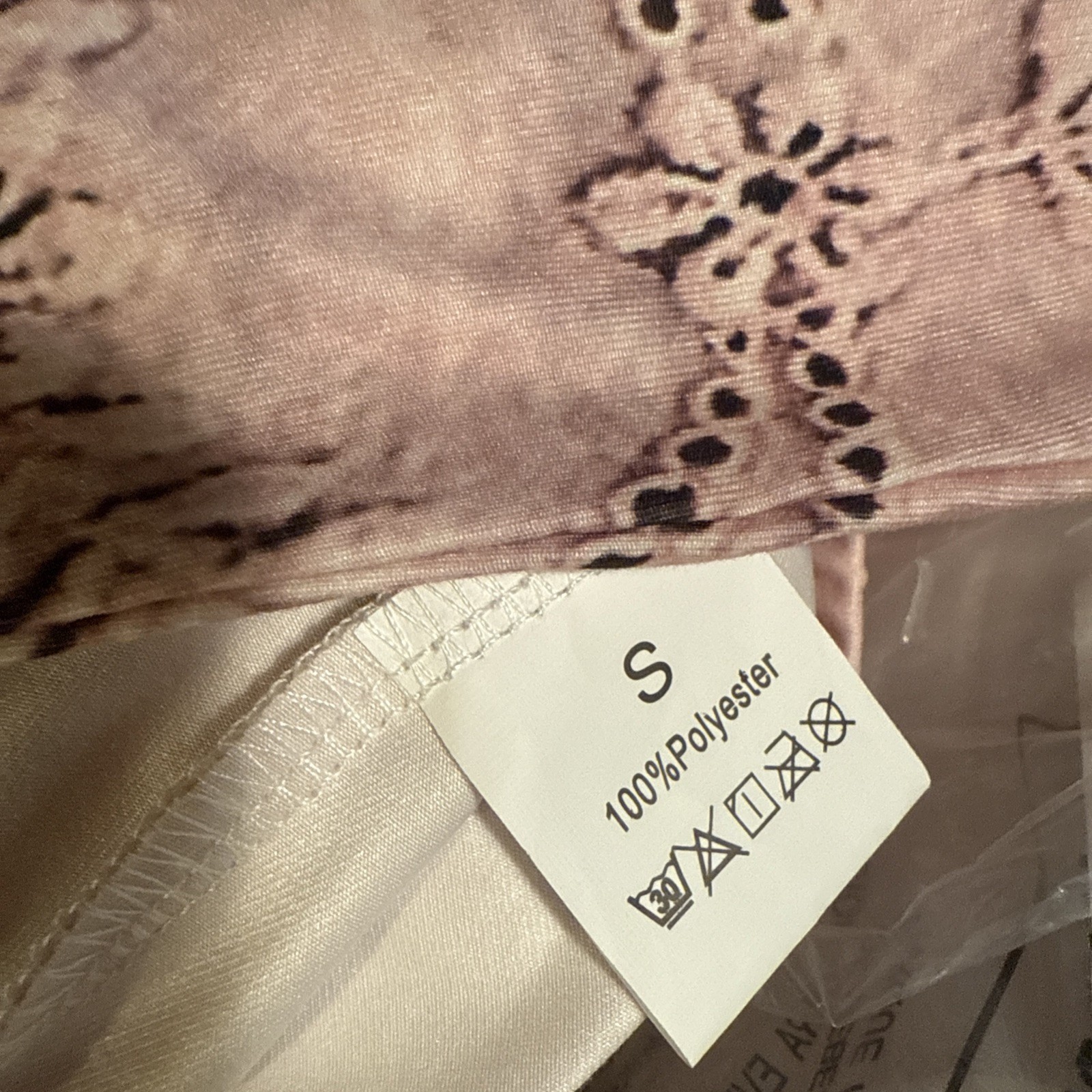 Pink. Xl. Printed. Lace Lagging