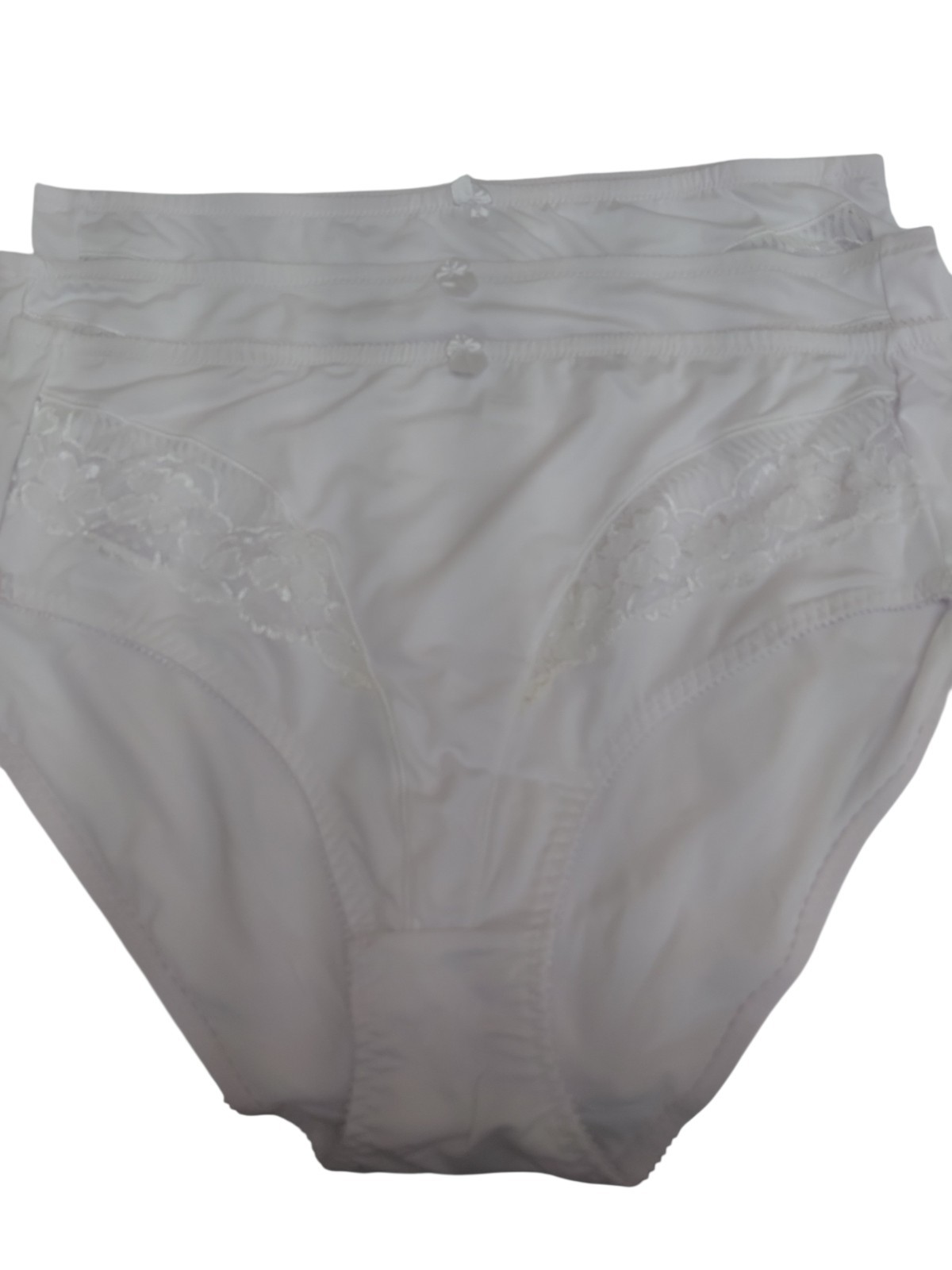 3 Pack White Laced Panties Size 14