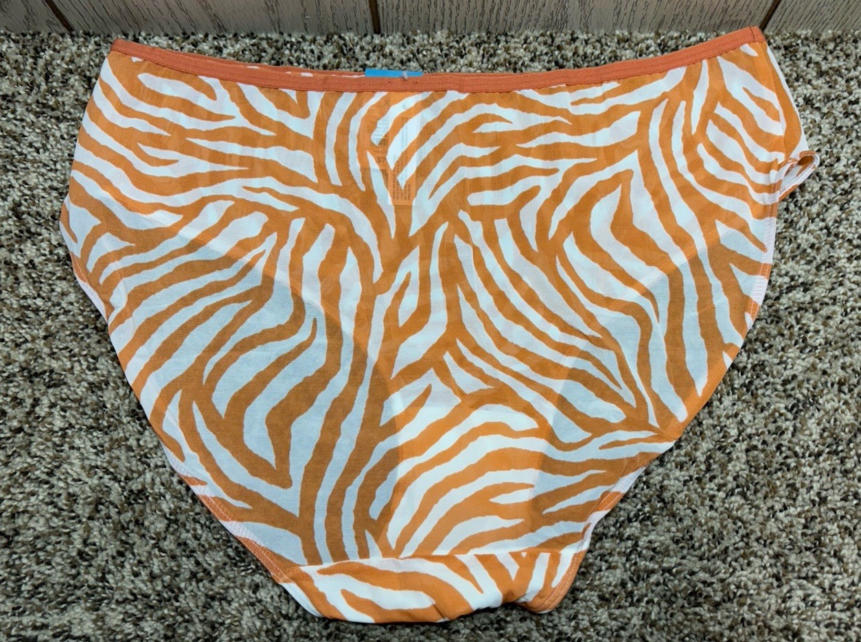 Auden Orange Brief Panty. Size: XXL.