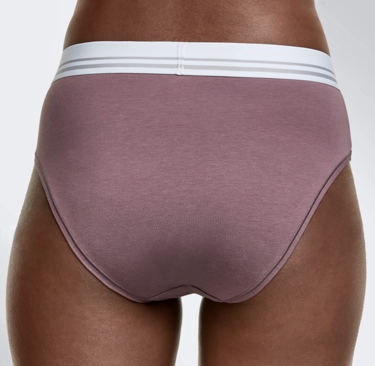 MAIDENFORM Super Soft Cotton Stretch Purple Hi Waist Bikini Panty Womens S 5 M 6