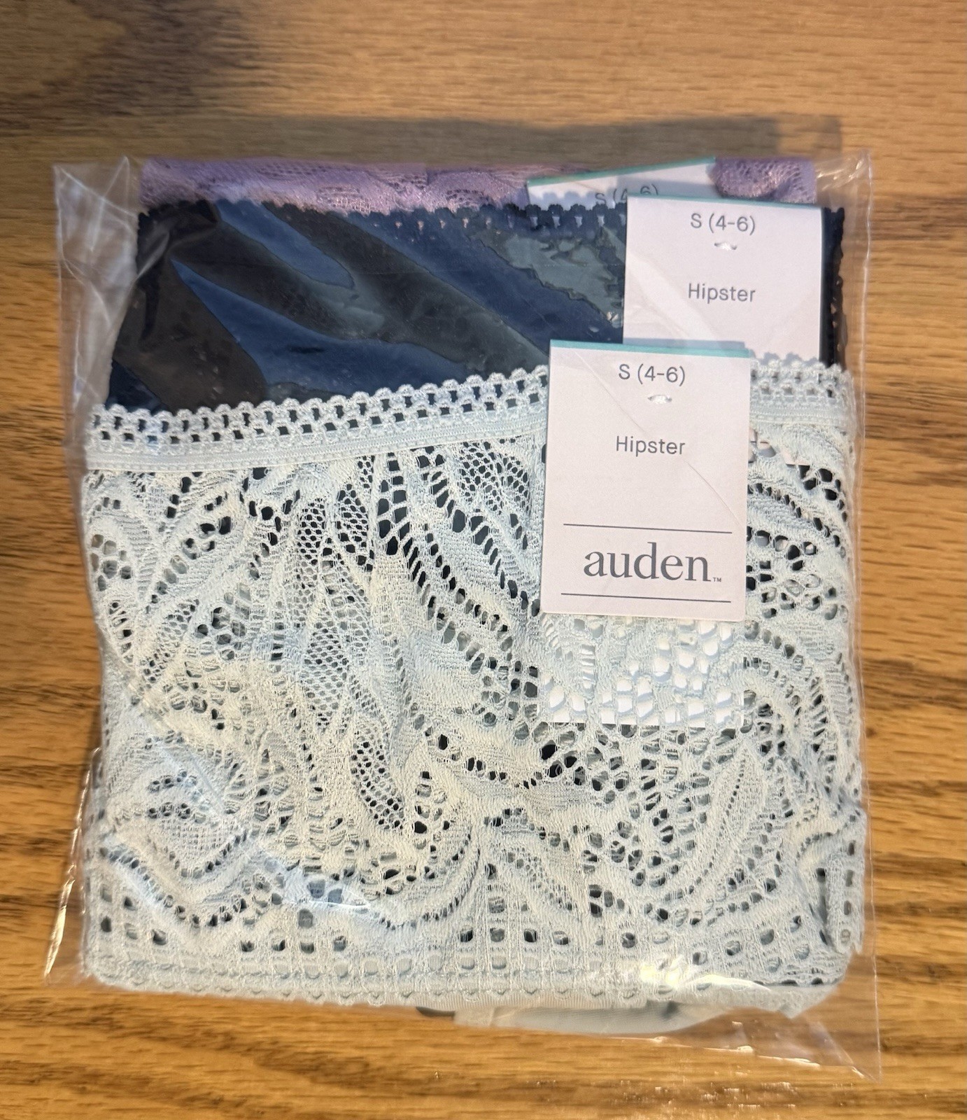 Women’s 3-Pack Mesh Hipster Panites by Auden, Multi-Color, Size S (4-6)