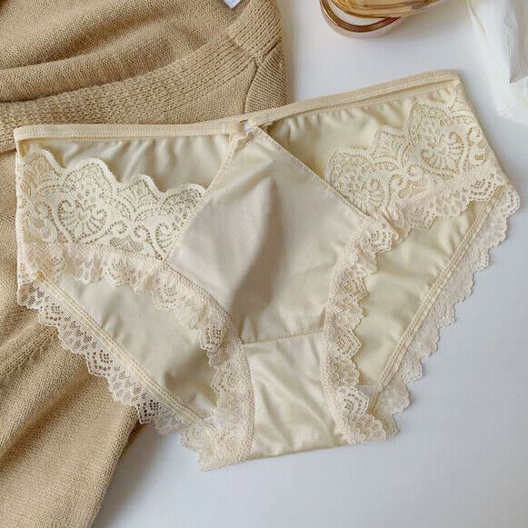 1/5 Pcs Lot Sexy Womens Satin Panties Brief Lace String Bikinis Lingeries Undies