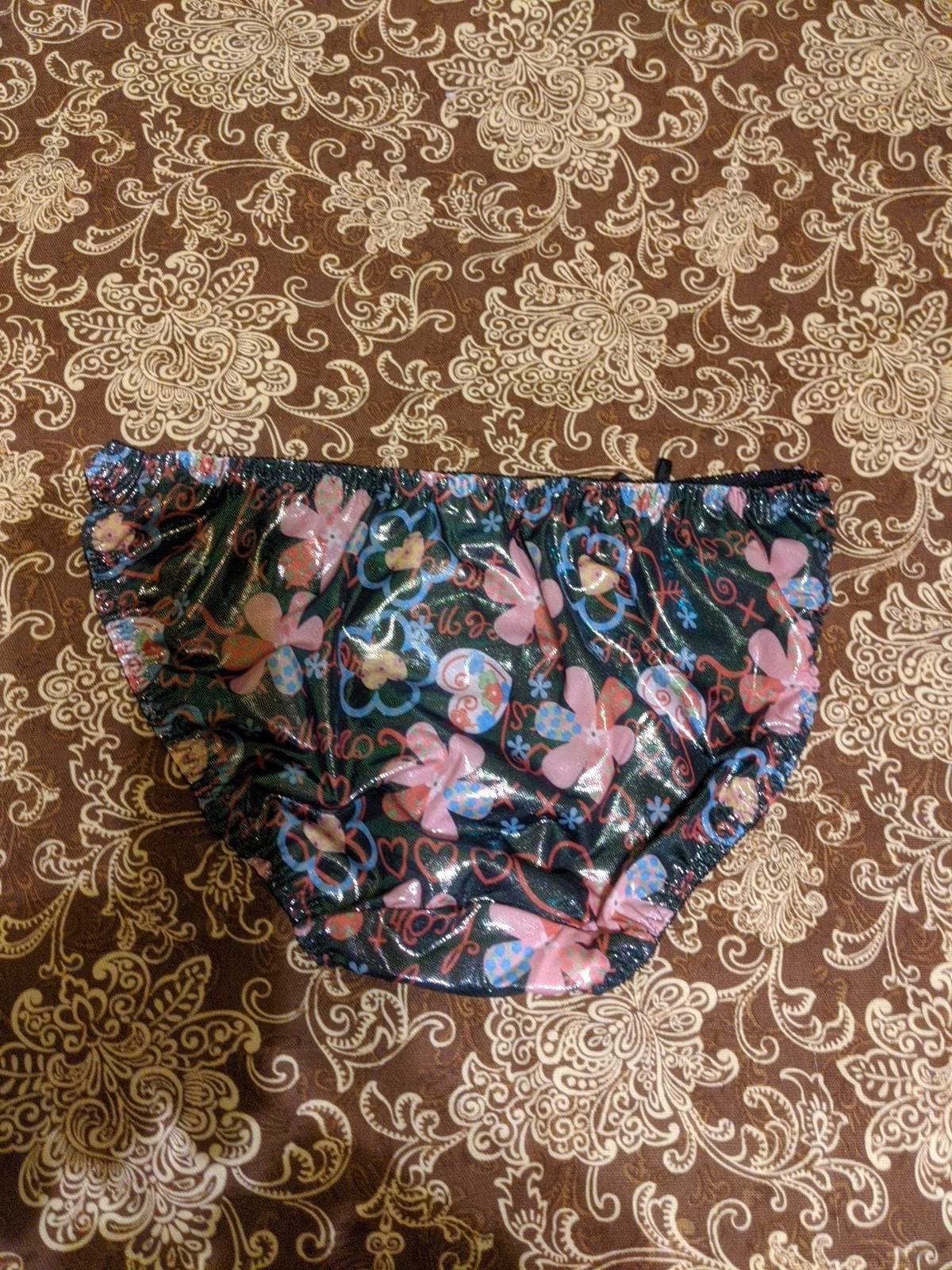 Vyg Satin String Bikini Panties Size M/L